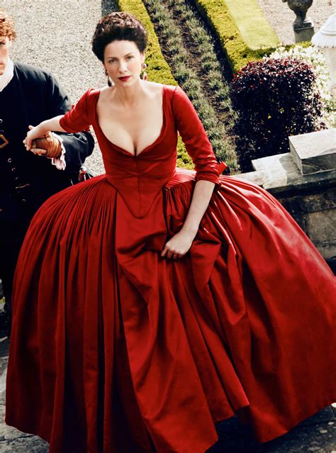 outlander red gown